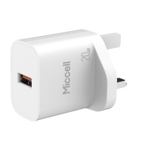 Chargeurs iPhone Type C OEM Miccell, chargeurs ultra-rapides, chargeurs USB C rapides, prises personnalisées US/UK/EU, adaptateur mural en gros