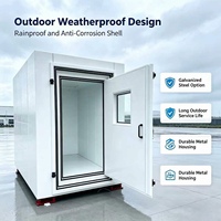 Armoire de stockage d'énergie insonorisée 40-60 dB |   Armoire acoustique en fibre de verre 304 BESS pour hôpital, atelier et centre de données