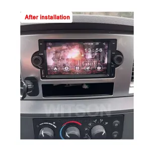 WITSON GPS DVD Player Android 13.0, untuk JEEP Grand Cherokee Chrysler 300C RAM 2GB ROM 32GB CARPLAY nirkabel bawaan + mobil Android