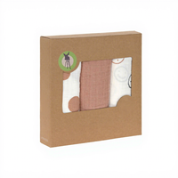 Boîte d'emballage en carton kraft pour emmaillotes de bébé, vente en gros, écologique, recyclable, impression personnalisée, gaufrage, revêtement UV, fourniture directe usine
