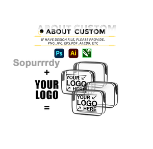 Bolsa de Cosméticos de Viaje de PVC de Gran Capacidad con Logotipo Personalizado, Bolsa de Almacenamiento de Maquillaje Portátil con Cierres, Bolsas de Aseo Transparentes - Product Image 2