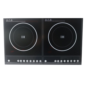 Plaque de cuisson <span class=keywords><strong>électrique</strong></span> à double panneau en céramique à infrarouge, cuisinière à induction intégrée <span class=keywords><strong>économique</strong></span> pour la maison, la voiture et l'hôtel - Product Image 1