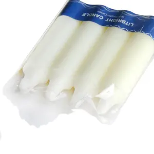 Witte 60G Huishoudelijke Wax Kaarsdiameter 2.1 Cm Lengte 24.5 Cm 8 Stuks/zak Huishoudelijke Kaars