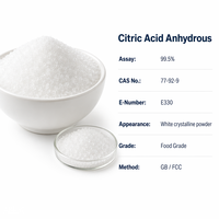 Acide Citrique Anhydre LCHBIO Extrait de Graine 99,5% 77-92-9 Poudre Certifiée ISO 22000/HACCP Qualité Alimentaire Inspectée Sans Humidité