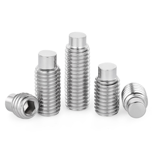 Gelisen 304 Stainless Steel Raised End Set <b>Screw</b> M3 M4 M5 M6 M8 Hex <b>Socket</b> Headless Mill Grub <b>Screws</b> - Product Image 1