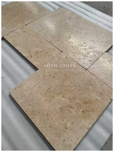 Piastrelle in <span class=keywords><strong>Pietra</strong></span> Calcarea Beige Beirut con Finitura Burattata, Motivo Versailles Francese, per Ville, Piscine Esterne, Patii e Giardini - Product Image 4