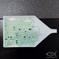 N-ZS001 Strass à dos plat AB transparents non thermocollants 2028 pour accessoires de peinture diamant, motifs classiques de dessins animés, pierres rondes/carrées