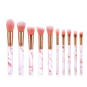 BS-MALL 10 pièces Marbre Brosse de maquillage de Marque Privée Cosmétiques Outils De Maquillage Brosses Ensemble - Product Image 2