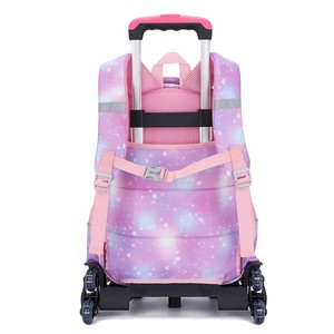 Vente chaude Enfants Polyester Amovible École Primaire Trolley Sac À Dos Sacs avec Roues - Product Image 2