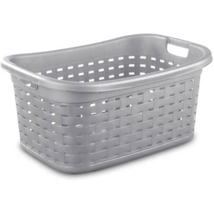 Wholesale <strong>Laundry</strong> <strong>Basket</strong> With Handle <strong>Plastic</strong> Dirty Clothes Hamper for Bathroom Storage - Product Image 1