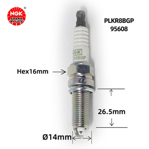 Bougie d'allumage NGK Platinum PLKR8BGP 95608 18846-08060 pour Kia K4 K5 KX3 Shuma Hyundai Ix25 MISTRA Tucson Veloster - Product Image 3