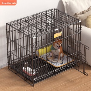 Gabbia Pieghevole di Lusso per Cani in Ferro, Traspirante, per Uso Esterno, Trasportino e Cuccia per Animali di Tutte le Taglie, per Tutte le Stagioni - Product Image 2