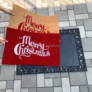 Change Switch Interchangeable Coconut Coir Door Mats <b>Doormat</b> <b>Rubber</b> Base - Product Image 4