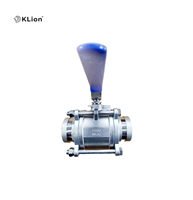 Vanne à boisseau sphérique manuelle OEM KLION RTS Q81F-16P 25P 3 PC en acier inoxydable 304 avec raccord à joint à trois volets (Tri-Clover) pour acides