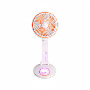 Ventilateur portable électrique rechargeable pliable de 17,5 pouces avec lumière, chargement USB, cinq niveaux, pour usage commercial et personnel - Product Image 2