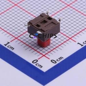 DTSM-648R-S-V-T/R Tactile Switch SMD-4P,6.2x6.2mm Switch Single Pole Single Throw Rectangle Button Vertical Mount 6.2mm - Product Image 2