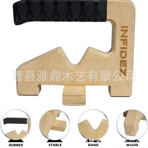 Infidez Wooden <b>Pull</b> <b>Up</b> Handles Horizontal <b>Bar</b> Multifunctional Fitness Equipment For Adults Unisex - Product Image 5