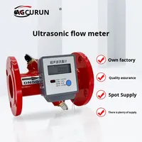Vente directe – Débitmètre ultrasonique à batterie DN100 en acier inoxydable OEM pour tuyaux de protection incendie, IP67, RS485, 24V