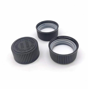 28mm Red Color CRC Child Resistant Cap 28/410 Black Double Wall Child Proof Screw Top <b>Bottle</b> Cap for Packaging - Product Image 4