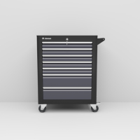 Chariot de rangement mobile pour outils de garage, 5 tiroirs, armoire à outils roulante de qualité professionnelle avec roulettes robustes et poignée latérale