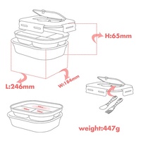 Boîte à déjeuner en Silicone, faite sur mesure, 10 pièces, Promotion de bébé en acier inoxydable, contenant pour nourriture