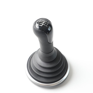 Pomo de palanca de cambios para coche, negro, de cuero, ergonómico, de 6 velocidades, para Ford Fiesta Mondeo Focus - Product Image 3