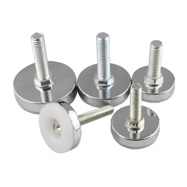 Furniture Adjustable Leveling Feet Threaded Screw Metal Iron Industrial Free Clear Farmhouse Leveling Machine for School