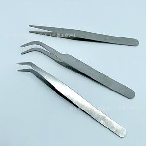 แหนบสีเงินแบบตรงและแบบโค้งสแตนเลสสำหรับทำสวน DIY บอนไซ ไม้อวบน้ำ ตู้ปลา ตุ๊กตา คลิปหนีบ NN 03 - Product Image 4