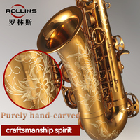 Manufacturer Wholesale Retail Eb Popular Grade Classic Structure Gold Lacquer Q3 Alto Saxophone
