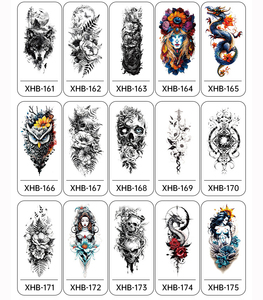 Beast Totem Flower Temporary <b>Tattoo</b> Sticker Adhesive Body Art <b>Paper</b> Decal for Party Decoration Professional Festival Use - Product Image 3