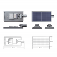 Farola LED Solar AC/DC, Certificación IP66, CCC, RoHS, CE, 30W, Uso en Carreteras, Batería DC LiFePo4, Ra80, Regulable, Garantía de 5 Años