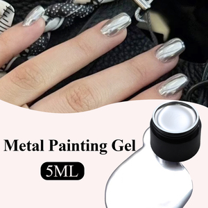 Échantillon gratuit de <span class=keywords><strong>vernis</strong></span> à ongles en métal 3D avec <span class=keywords><strong>miroir</strong></span> doré de 5g, gel de peinture métallique en or <span class=keywords><strong>rose</strong></span> argenté, <span class=keywords><strong>vernis</strong></span> à ongles design LED/UV - Product Image 5