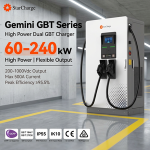 สถานีชาร์จเร็วแบบกระแสตรง 120 กิโลวัตต์ StarCharge Gemini GBT GB/T 27930-2023 380 โวลต์ 3 เฟส ระบบระบายความร้อนด้วยอากาศ 500 แอมป์ กำลังขับสูงสุด - Product Image 1