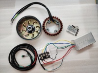 Kit de construction de générateur cc comprenant un commutateur de redresseur de contrôleur de stator de rotor pour les modèles 48V 60V 72V