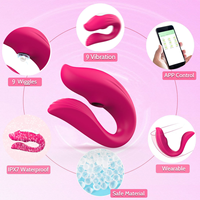 APP Wearable Strong Sucking Vibrator Frauen Klitoris Sexspielzeug G-Punkt Stimulation U-Form Vibratoren