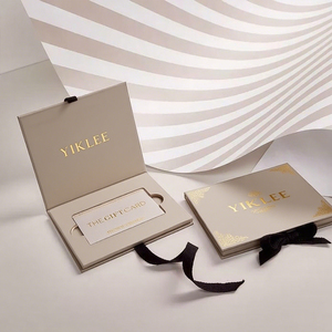 Logotipo personalizado Tarjeta de crédito comercial VIP vacía Caja de papel Vip Enter Pass Card Caja de regalo Vip Card Holder Packaging - Product Image 4