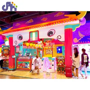 Centro comercial con decoración de tema personalizado para niños, parque infantil de juegos suave para interior, nuevo diseño