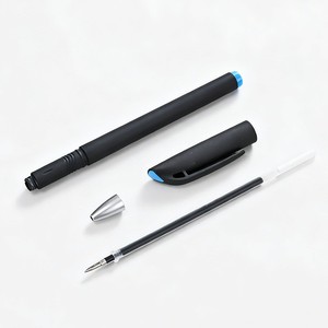 Custom Logo Gel Pens Black <b>Rod</b> Colorful Tail <b>Plastic</b> Body Silk Screen Printing Business Promotional Pen - Product Image 3
