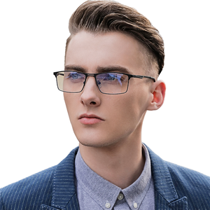 Montures de lunettes optiques classiques en métal, certifiées Global Recycled Standard, adaptées aux environnements professionnels et aux occasions formelles - Product Image 1