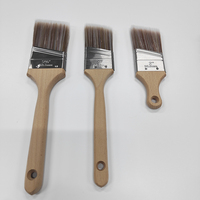 Pinceau de peinture CHOPAND de qualité supérieure avec manche ergonomique en bois confortable et virole en fer blanc, poils synthétiques pour une prise en main optimale