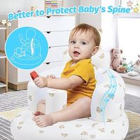 Vente directe d'usine, siège d'apprentissage pour bébé en PVC épaissi, siège d'apprentissage portable pour tout-petits, rembourrage confortable