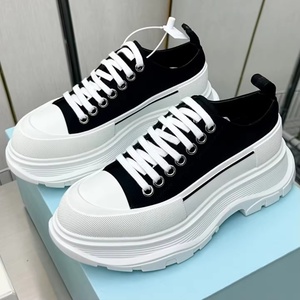 Chaussures à plateforme pour femme, personnalisées, en toile, à lacets, à bout fermé, avec amorti, grande taille, décontractées, tendance, rehaussantes - Product Image 3