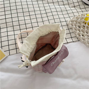 Sac seau mignon en toile pour étudiants en art, sac à bandoulière de loisirs littéraire pour femmes, nouvelle mode <span class=keywords><strong>2022</strong></span> - Product Image 6