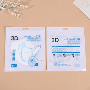 Biểu tượng tùy chỉnh dây kéo nhựa Pouch với cửa sổ treo móc quần áo vớ mặt nạ bao bì túi - Product Image 6