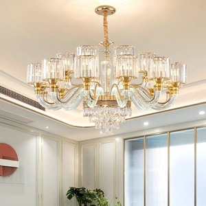 Crystal Chandelier <b>Led</b> <b>Light</b> Multi Head Round Shape For Living Room Dining Room Hotel Lighting Fixture - Product Image 3