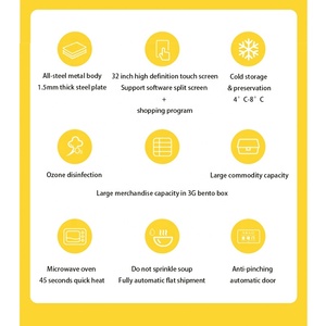 Máy Bán Hàng Tự Động Hoot Nhà Hàng Giá Rẻ Nấu Chín Thực Phẩm Lạnh Ấm Nóng Nhanh Máy Bán Hàng Tự Động Thực Phẩm Nóng Tự Động Với Chức Năng Sưởi Ấm - Product Image 6