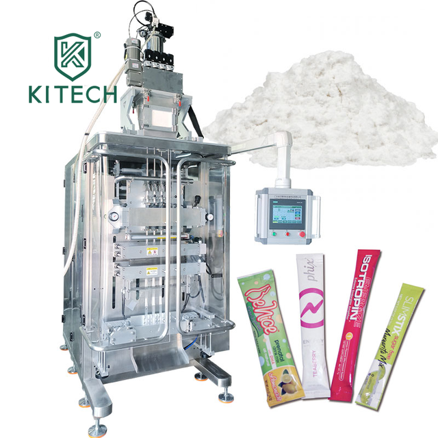KITECH Automatic Multilane Packing Lines Powder Sugar Stick Sachet Packaging Machine