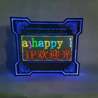 Tablero de señal de publicidad de mano LED de 7 colores, señal de Marqee de mensaje programable para Bar, fiesta, club nocturno, eventos, OEM