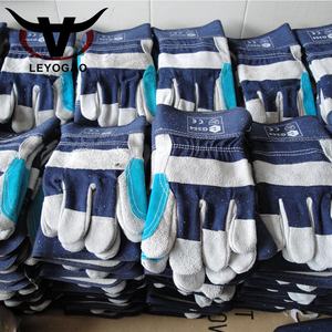 <span class=keywords><strong>Gaozhou</strong></span>-guantes de cuero verde para el trabajo, guantes de seguridad para la industria - Product Image 3