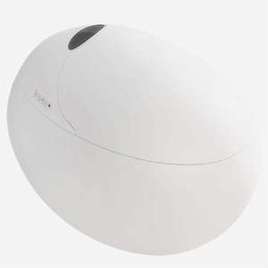 Cuvette de siège de toilette monobloc en forme d'oeuf ovale Réservoir de toilette intelligent brillant et intelligent Fonction de télécommande avancée personnalisable - Product Image 5